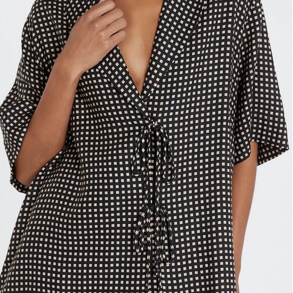 Dissh HUDSON TIE FRONT LINEN SHIRT - Picture 3 of 6